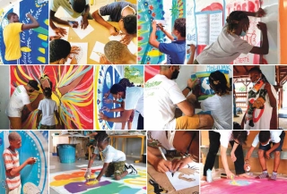 Evénement Mix’Art sur le Front de mer de Marigot : Une restitution haute en couleurs ce jour